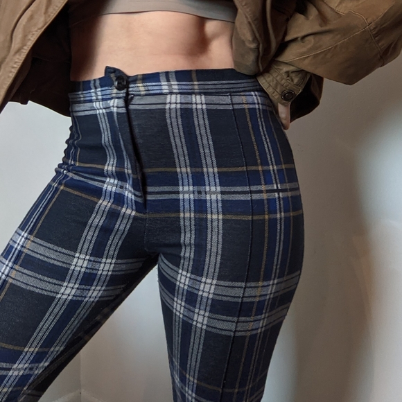 Free People Casual High waisted Plaid Pants - Picture 7 of 9